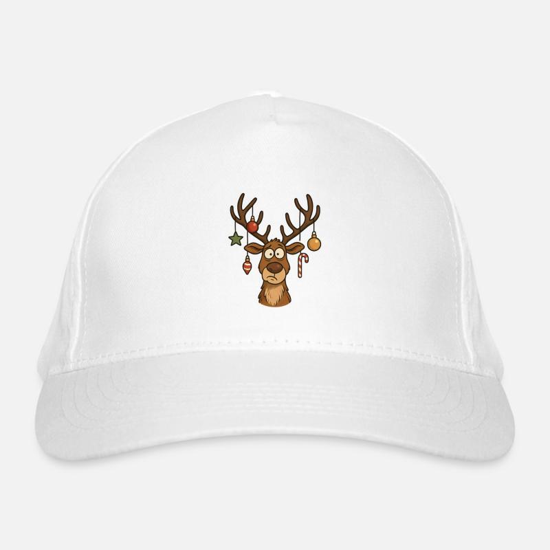 Cerf Rudolph Joyeux Noël doux Casquette classique bio