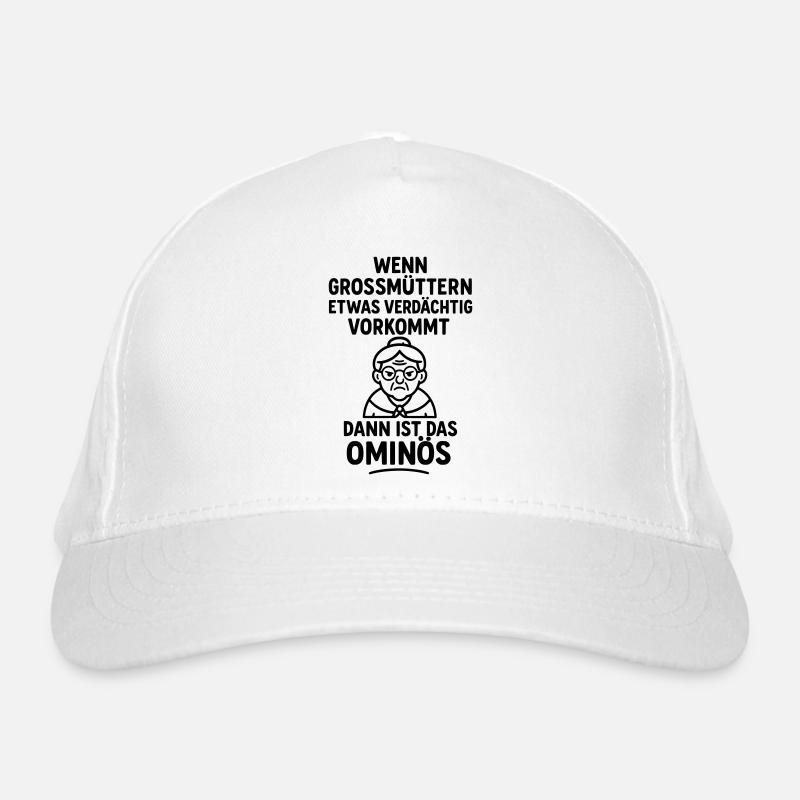 Inquiétant mamie mamie jeu de mots suspect Casquette classique bio