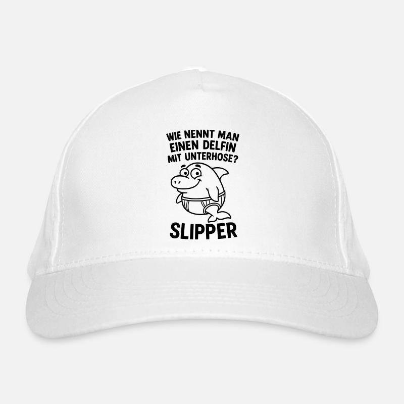 slipper delfin unterhose witz Bio-Baseballkappe