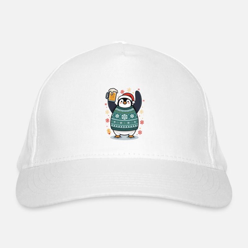 Pingouin festif en pullover Casquette classique bio