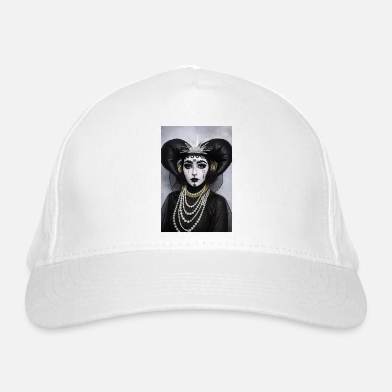 Gothic Pierrot Queen Organic Baseball Cap