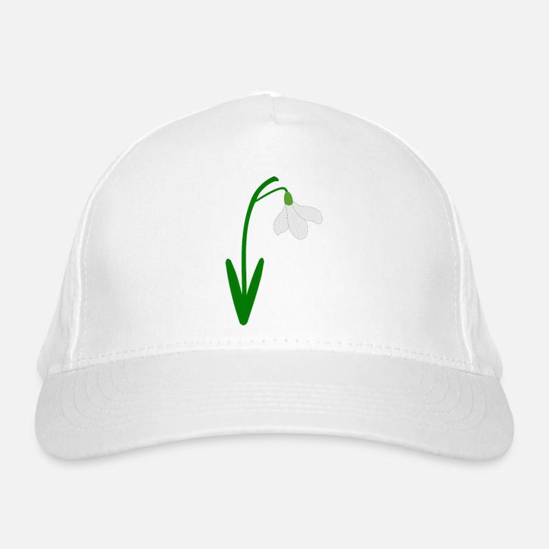Schneeglöckchen, Geburtsmonat Januar Blumengeburtstag Bio-Baseballkappe