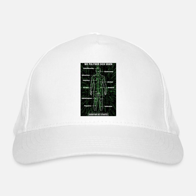 Plan de démantèlement de la matrice - Affiche pour les contribuables Casquette classique bio