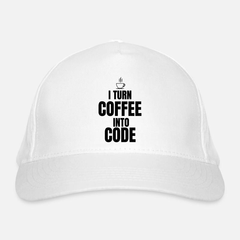 I Turn Coffee Into Code Organic Baseball Cap