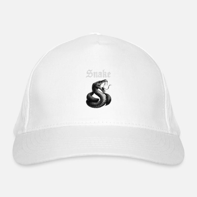 Gothischer Schlangenprint Fans Geschenkidee  Bio-Baseballkappe