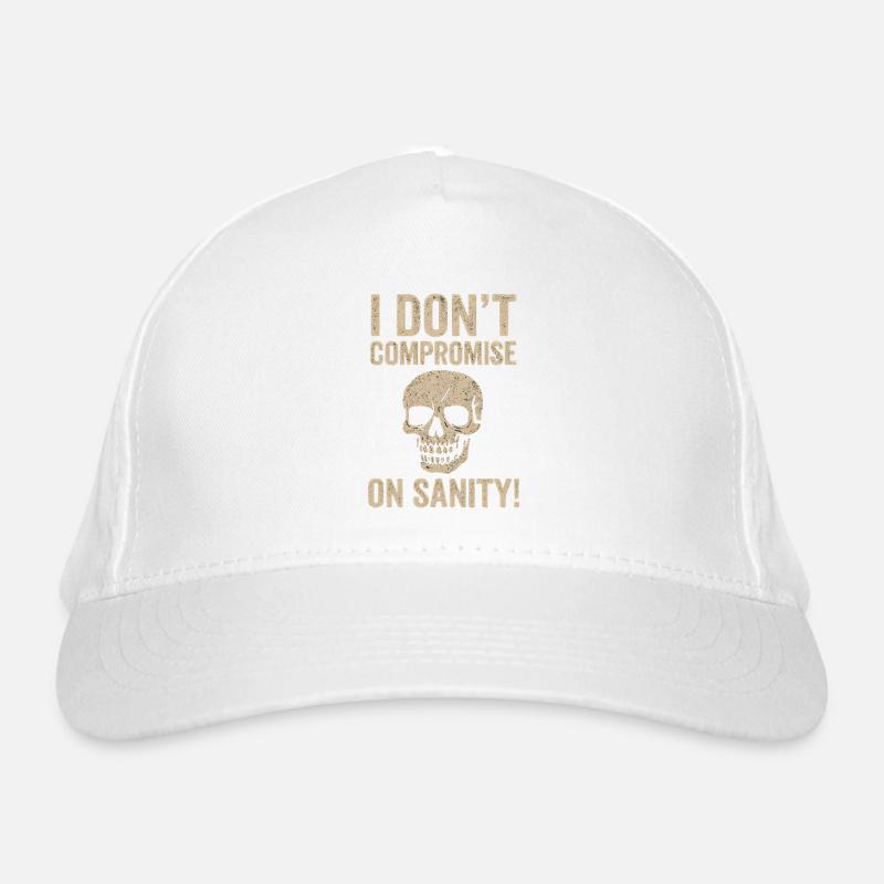 Je ne fais pas de compromis sur la santé mentale, crâne Casquette classique bio
