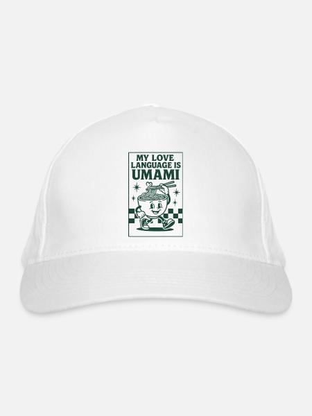 Umami Is Love | Ramen Noodles - Organic Baseball Cap - white - Front