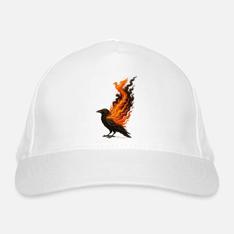 Phoenix Raven: Fire Rebirth Organic Baseball Cap