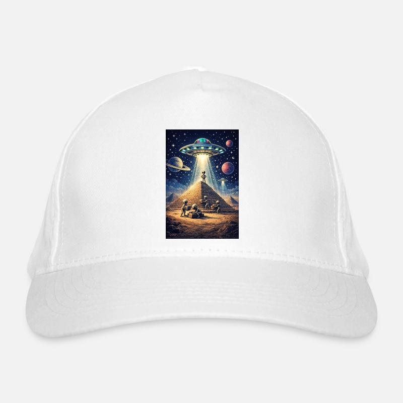 Alien Pyramid UFO Bio-Baseballkappe