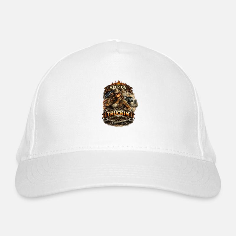 Keep On Truckin Organic Baseball Cap