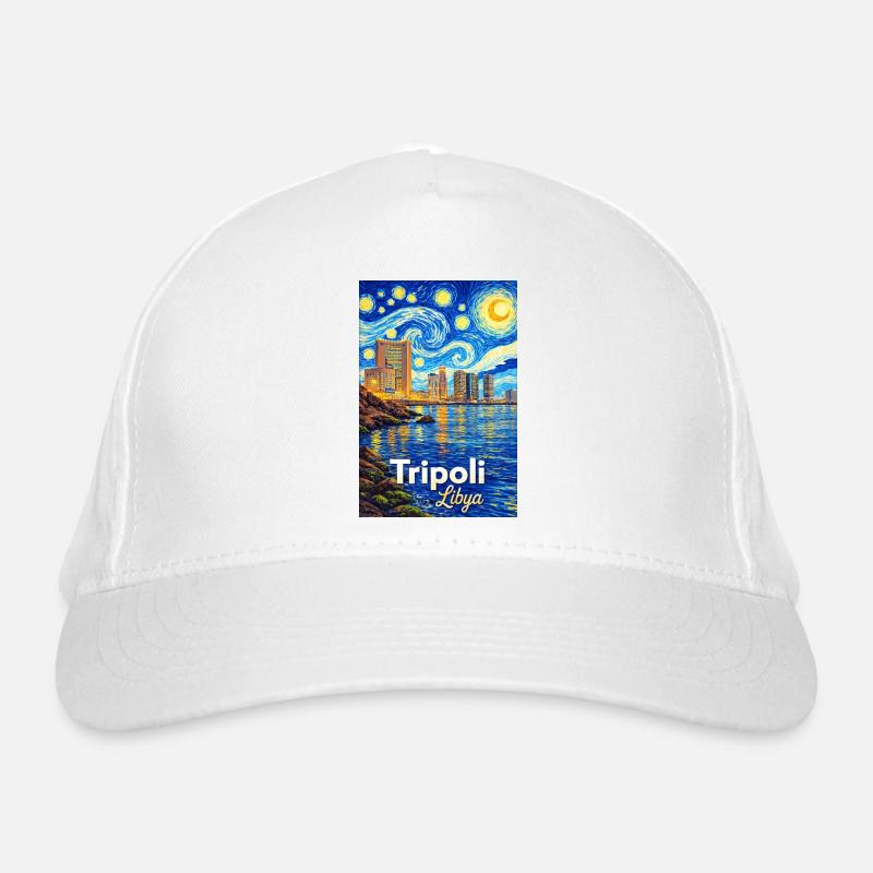 Tripoli Libya Starry Night Organic Baseball Cap