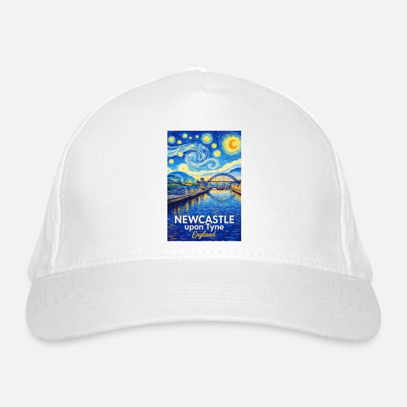 Illustrations du ciel étoilé de Newcastle Tyne Casquette classique bio