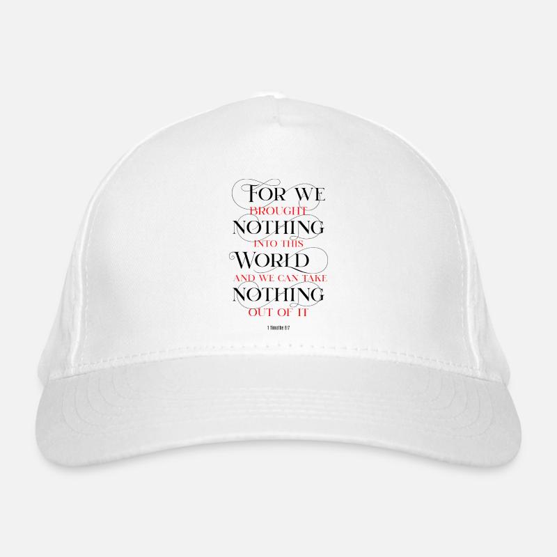 Casquette classique bio