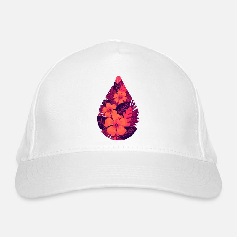 Flora Fire Leaves Organic Baseball Cap