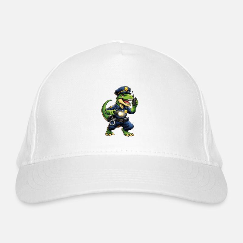 Dino as a policeman Organic Baseball Cap