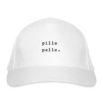 Pillepalle. - Bio-Baseballkappe - Weiß - Vorne