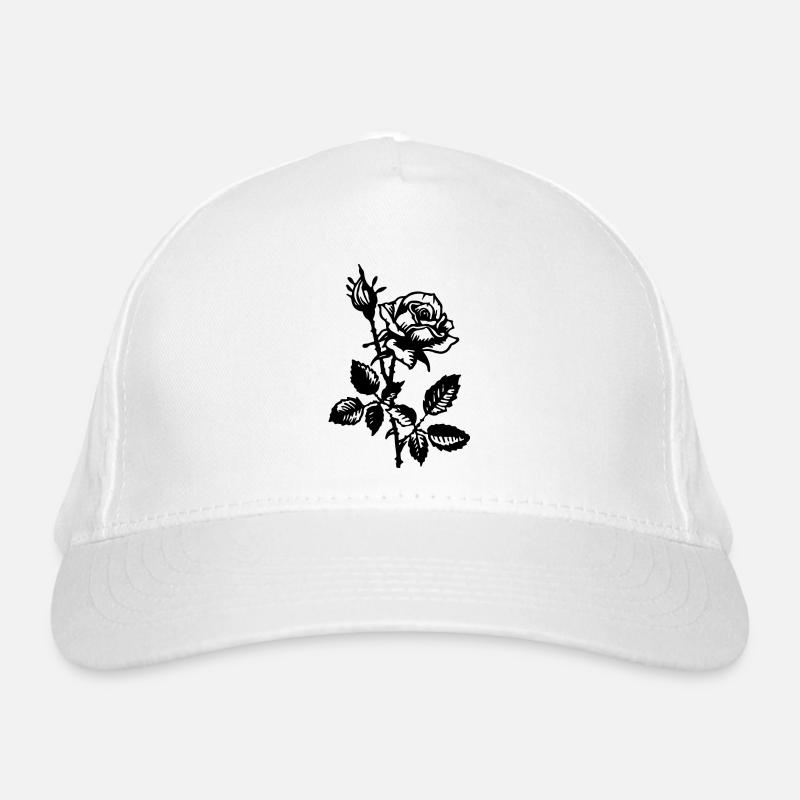 Fleur de rose Casquette classique bio