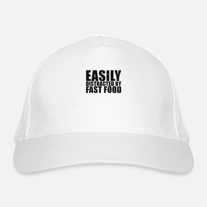 Fast Food Spruch Bio-Baseballkappe