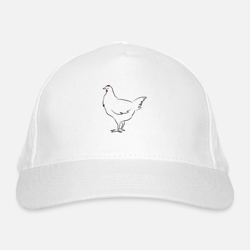 Hen. Chicken. Red comb Organic Baseball Cap