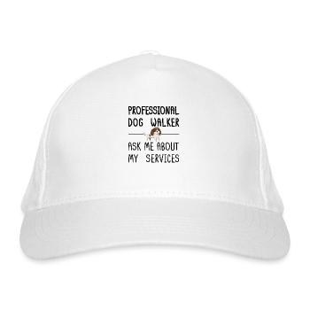 PRO DOG WALKING MERCH - Casquette classique bio - blanc - Devant