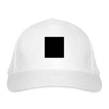 Black Black can be personalized - Organic Baseball Cap - white - Front