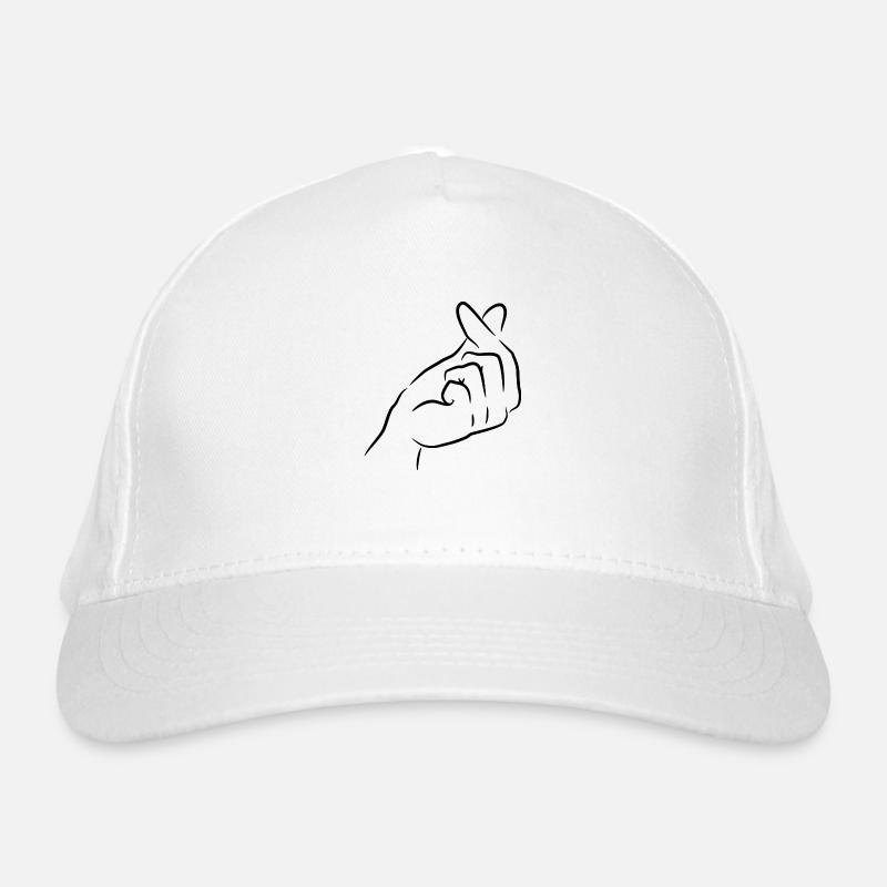 Finger Herz Koreanisch K Pop Bio-Baseballkappe