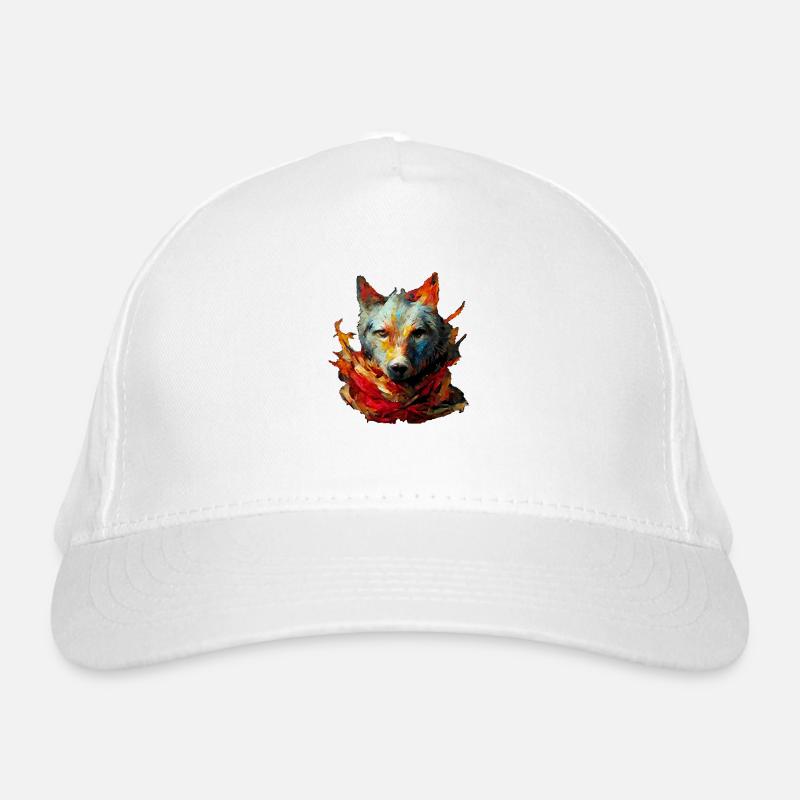 Wolf in Fire Organic Baseball Cap