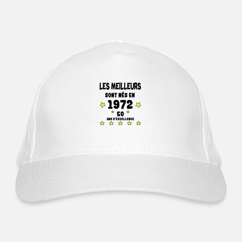 Anniversaire 50 ans Casquette classique bio