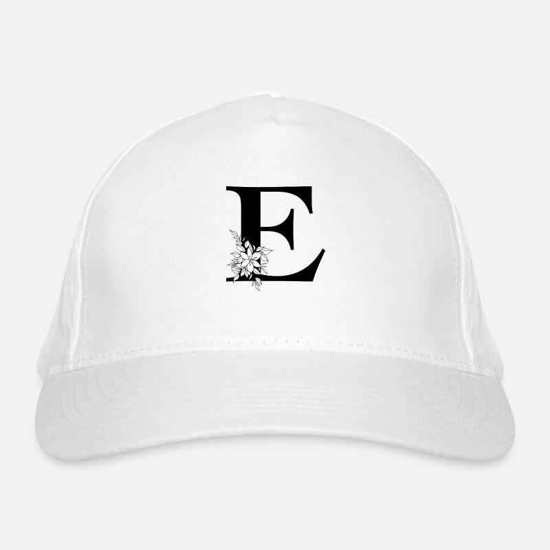 Lettre E Casquette classique bio