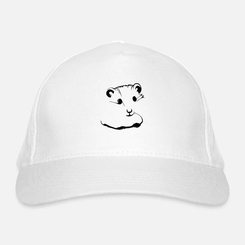 Hamster Cute Animal Rodent Animals Pet Vector 3 Organic Baseball Cap