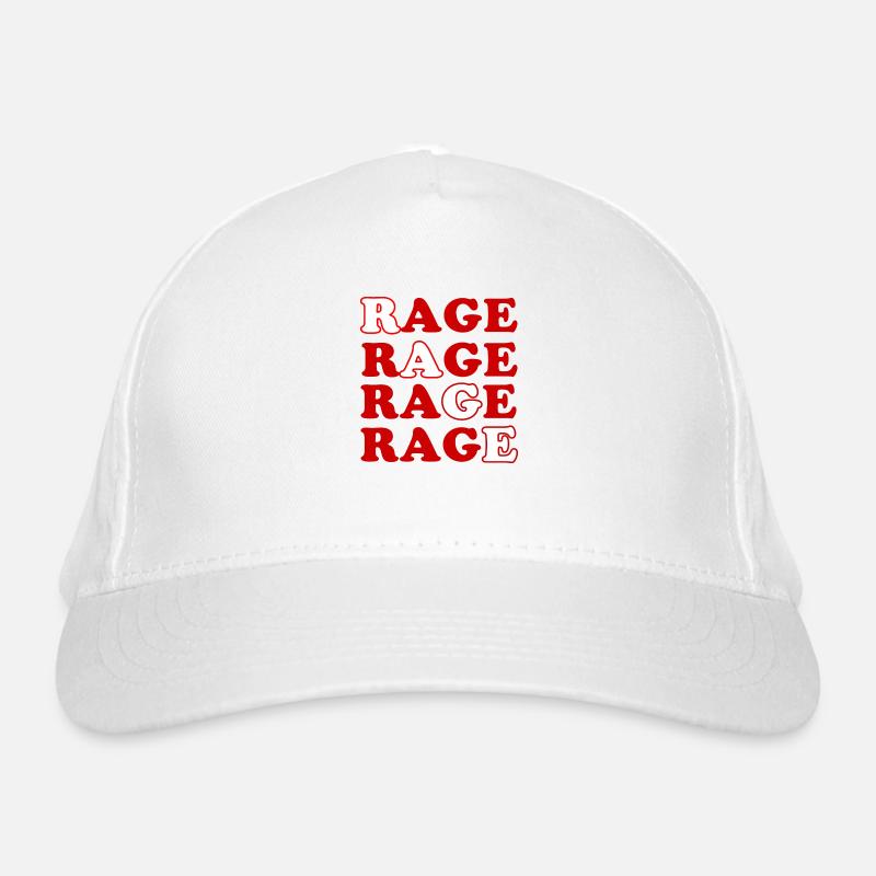 Anger Illustration Organic Baseball Cap