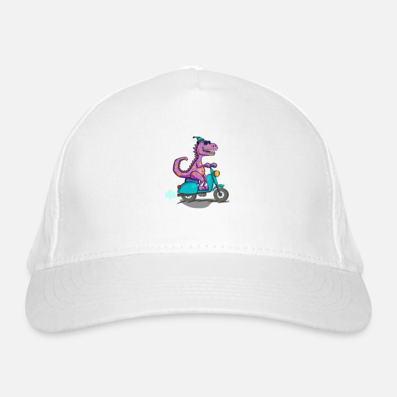 Dino Scooter Cool #2 Organic Baseball Cap
