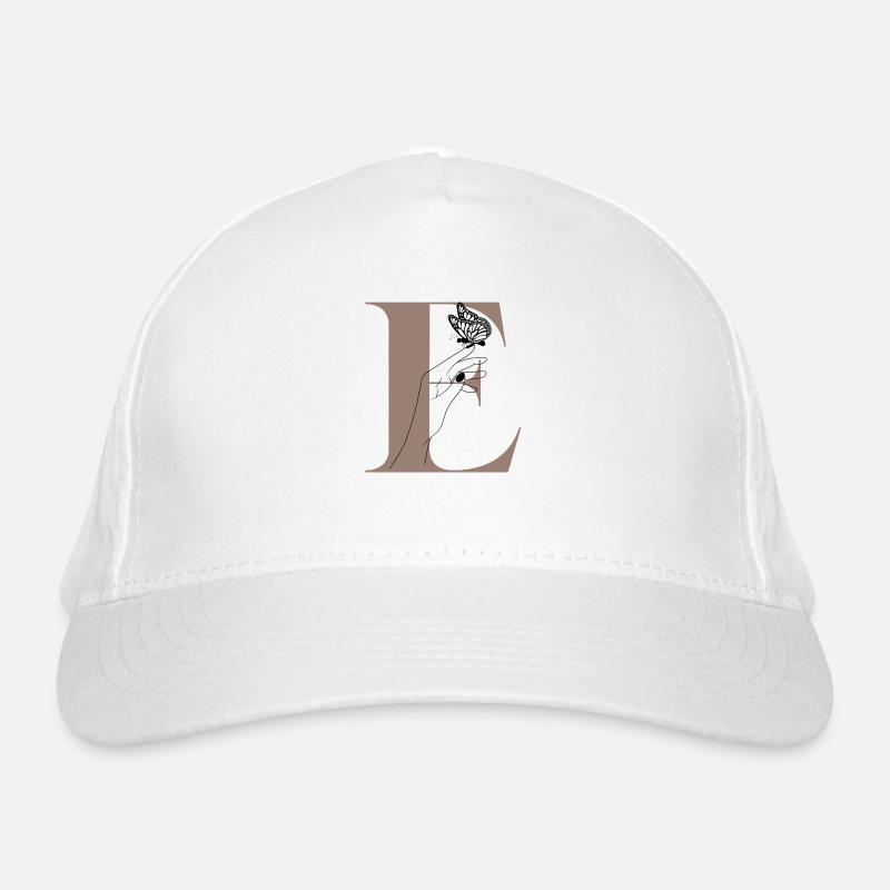 lettre e papillon magique Casquette classique bio