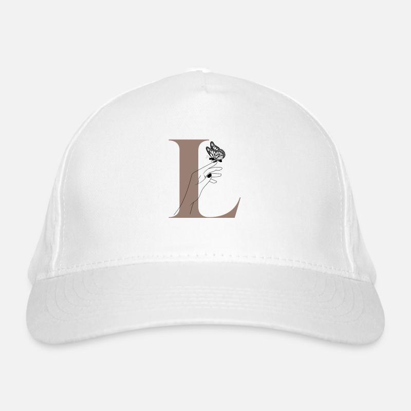 lettre l papillon magique Casquette classique bio