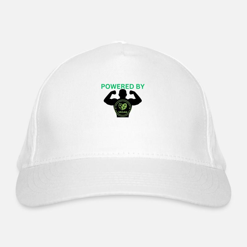 Veganer Stil mit Herz: Einzigartiges Design Bio-Baseballkappe