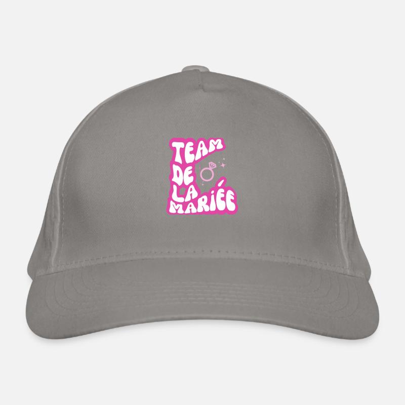 Team Bride pink - Brautgeschenk Bio-Baseballkappe