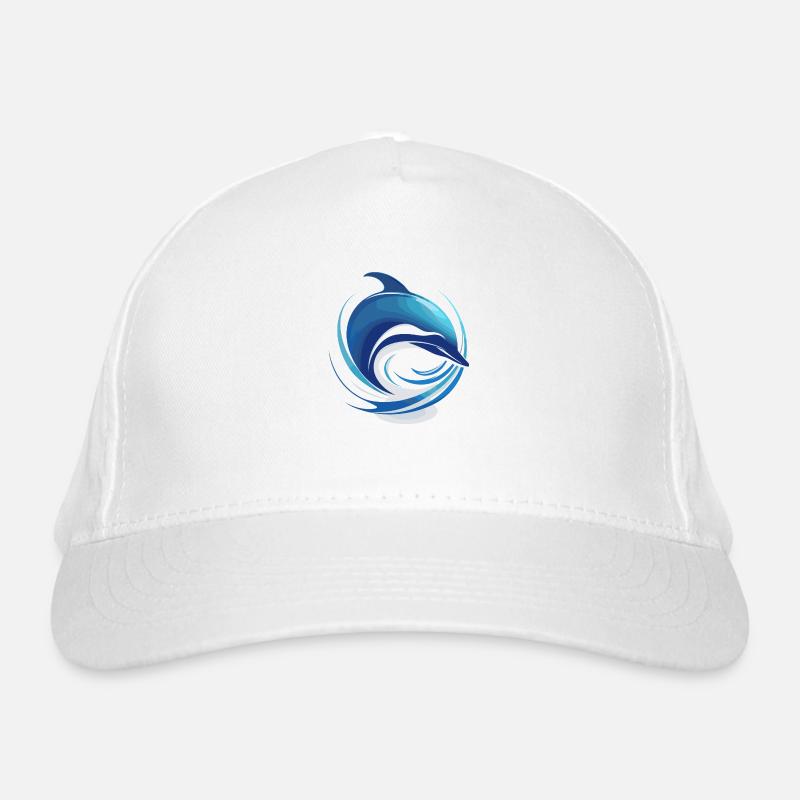 Le dauphin - Casquette classique bio - blanc