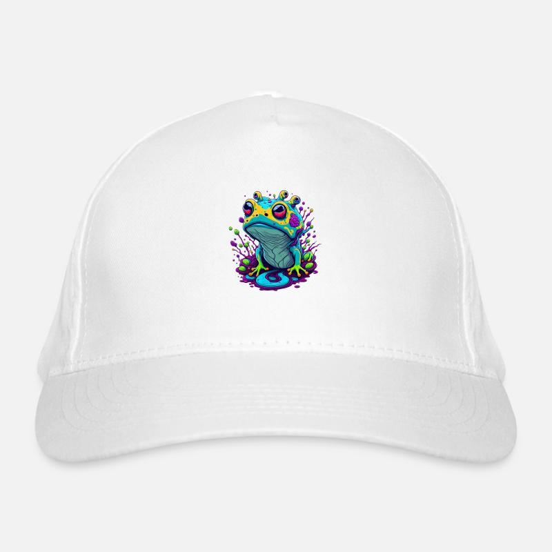 Trippy Frog 03 Organic Baseball Cap