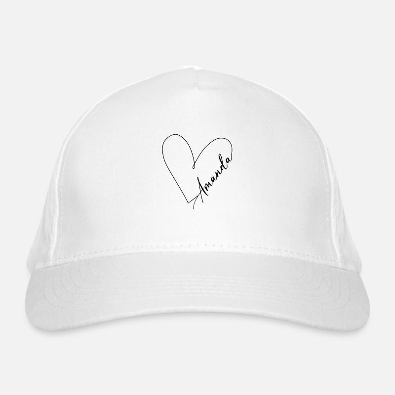 Amanda Nom Ligne de coeur Casquette classique bio