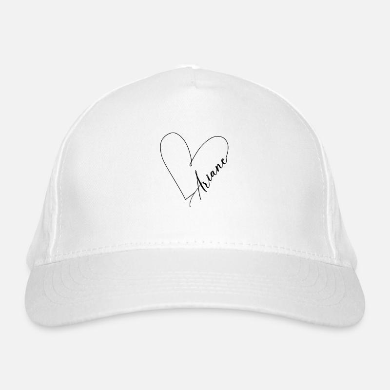Ariane Nom Ligne de Coeur Casquette classique bio
