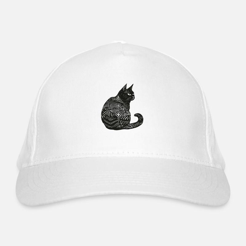 Chat noir chaton chaton Punt ronronner Casquette classique bio