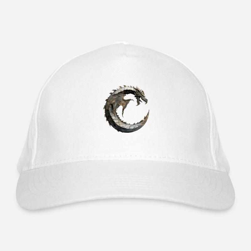 Letter "C" in dragon design. Organic Baseball Cap
