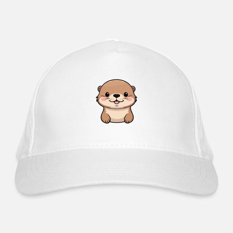 Cute Otter – Cute & Playful Design Organic Baseball Cap