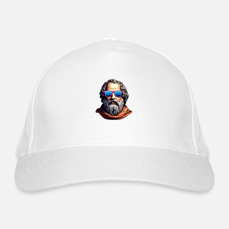 Retro Philosopher Bust Organic Baseball Cap