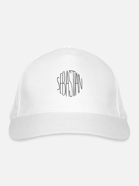 Sebastian - Casquette classique bio - blanc - Devant