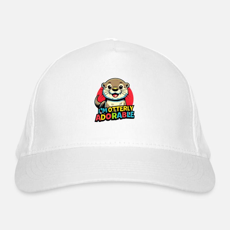 Otter - Organic Baseball Cap - white