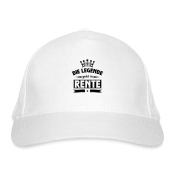 La légende prend sa retraite - Casquette classique bio - blanc - Devant