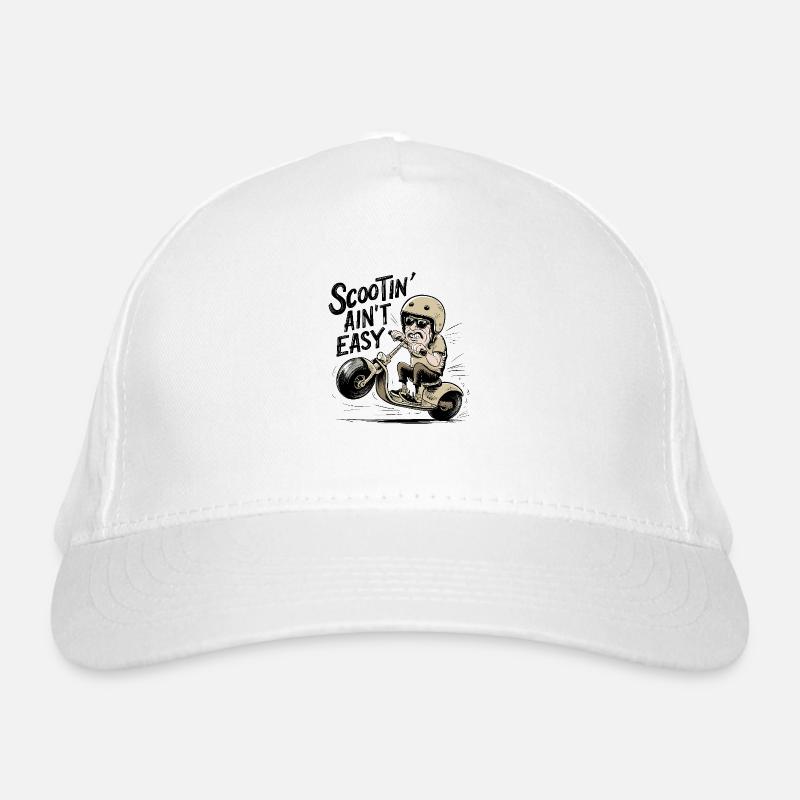 Scootin aint easy Organic Baseball Cap