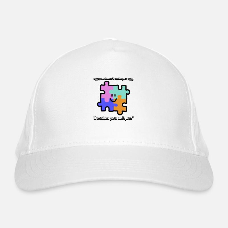 T-shirt de citation sur l’autisme Casquette classique bio