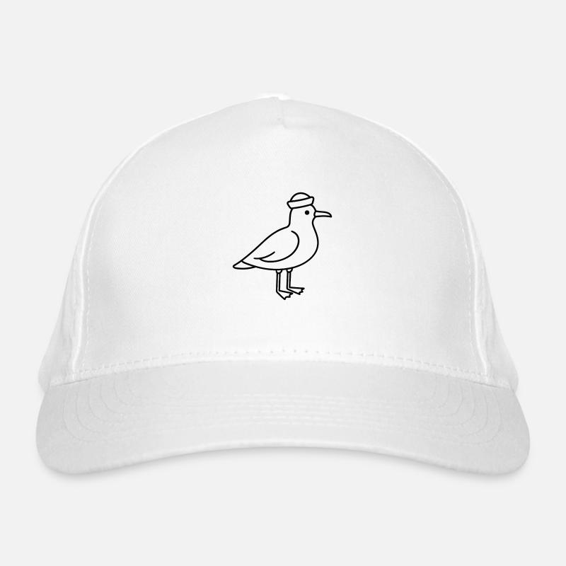 Möwe mit Mütze Bio-Baseballkappe